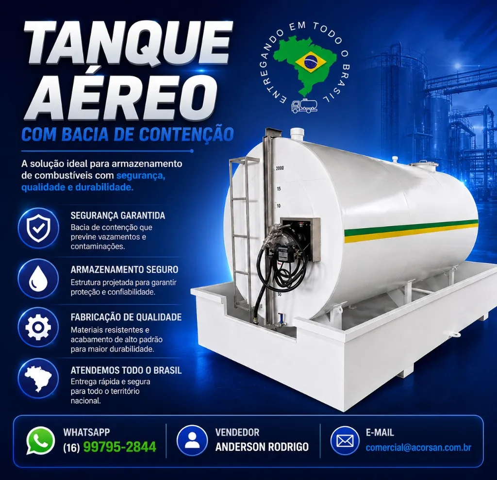Bacia de contenção integrada para combustíveis e inflamáveis